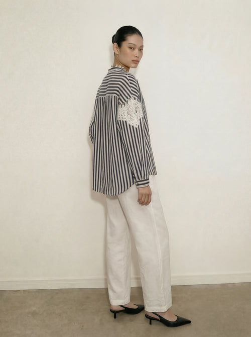 Chemise Halo - Chemise Rayure Marine