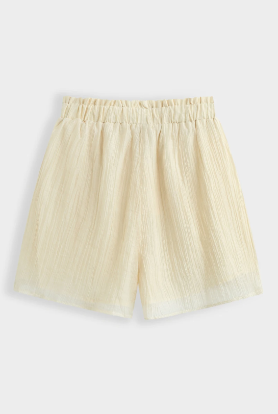 Short Elyss Brown – Short Fluide Effet Froissé