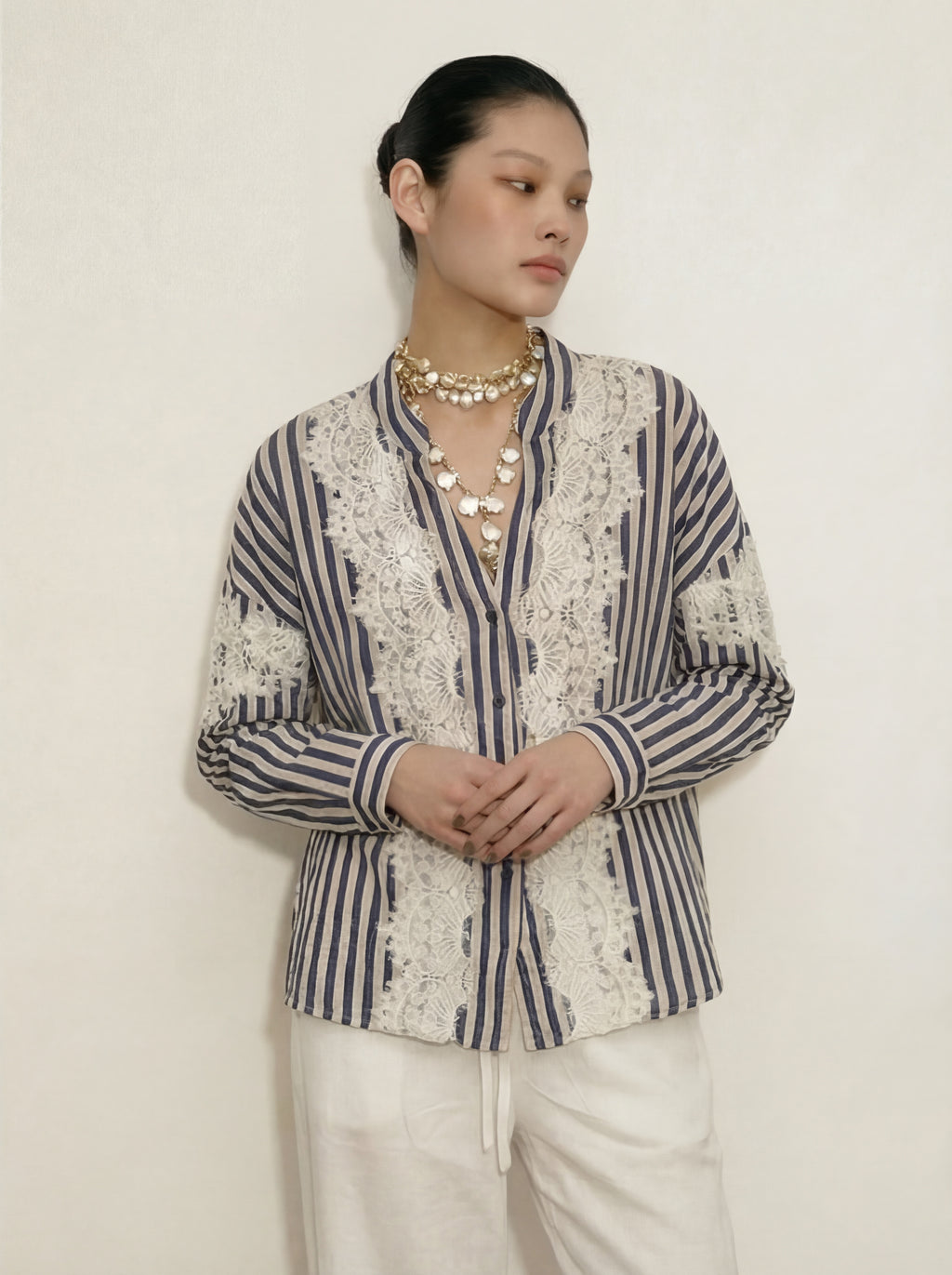 Chemise Halo - Chemise Rayure Marine